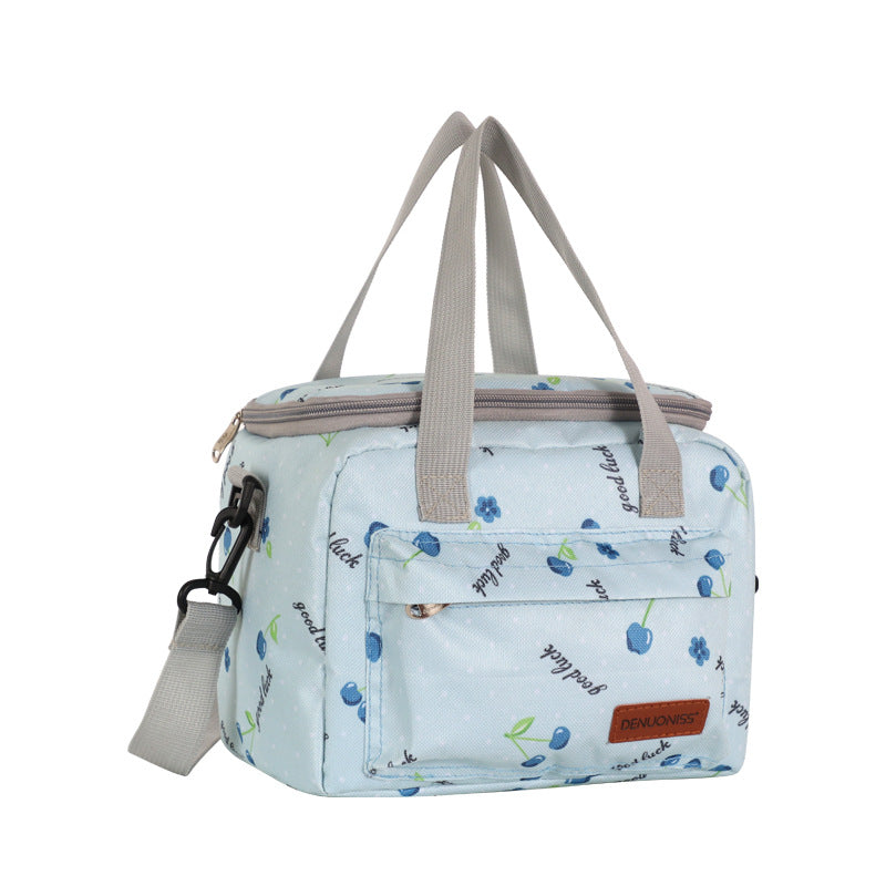 Small fresh fashion cute hand-held lunch box bag for women - Korvel
