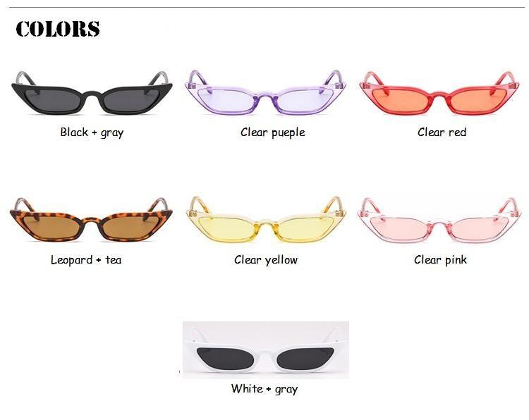 Small Leopard Cat Eye Sunglasses - Vintage UV Protection