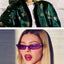 Small Leopard Cat Eye Sunglasses - Vintage UV Protection