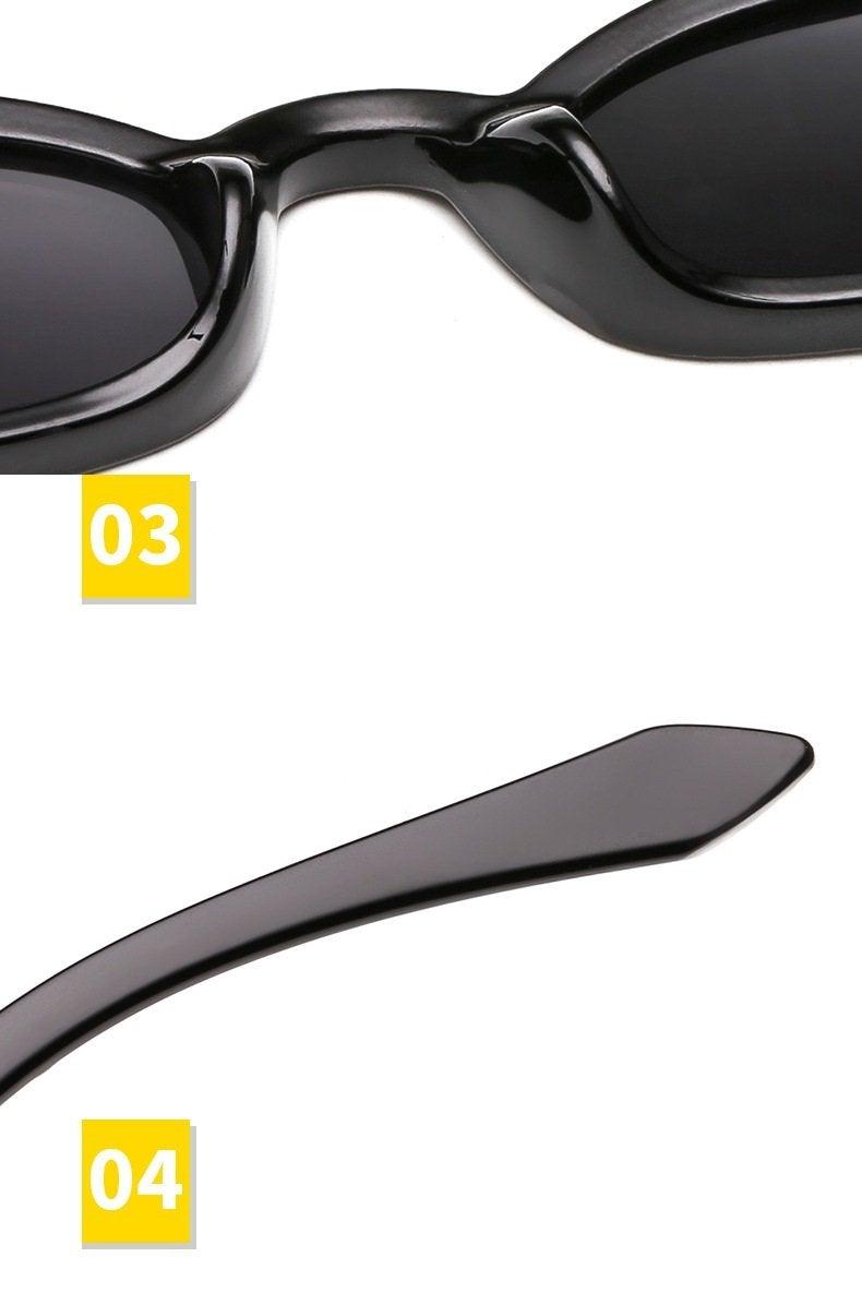 Small Leopard Cat Eye Sunglasses - Vintage UV Protection