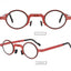 Lunettes de lecture rondes en métal pliables avec protection contre la lumière bleue