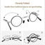 Lunettes de lecture rondes en métal pliables avec protection contre la lumière bleue