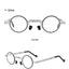 Lunettes de lecture rondes en métal pliables avec protection contre la lumière bleue
