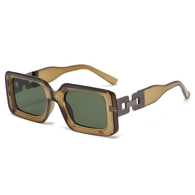 Retro Rectangle Sunglasses for Men & Women - Stylish UV Protection