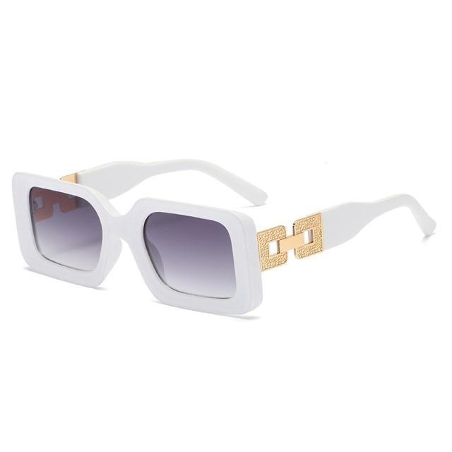 Retro Rectangle Sunglasses for Men & Women - Stylish UV Protection