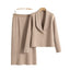 Small suit set skirt two-piece set temperament cardigan sweater jacket skirt set - Korvel