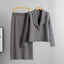 Small suit set skirt two-piece set temperament cardigan sweater jacket skirt set - Korvel