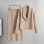 Small suit set skirt two-piece set temperament cardigan sweater jacket skirt set - Korvel