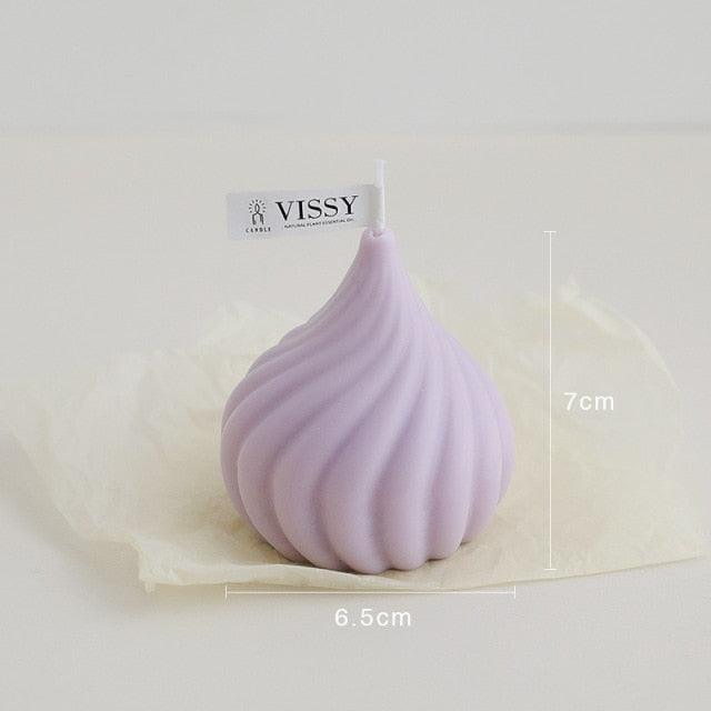 Petite Bougie Tourbillon - Aromathérapie Élégante pour la Décoration Intérieure