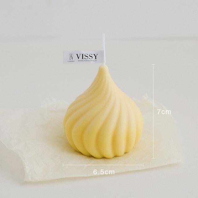 Petite Bougie Tourbillon - Aromathérapie Élégante pour la Décoration Intérieure
