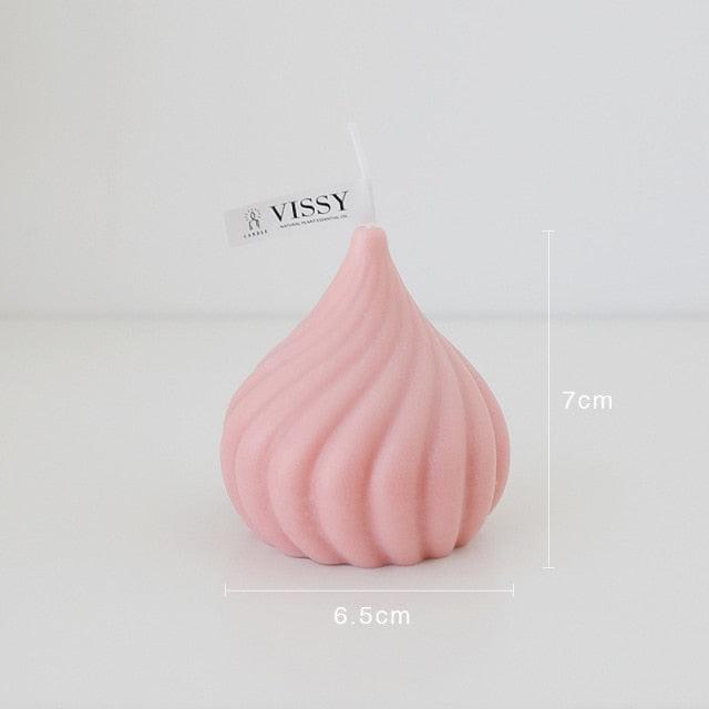 Petite Bougie Tourbillon - Aromathérapie Élégante pour la Décoration Intérieure