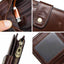 Smart Anti-Lost Wallet Men's Leather Wallet RFID Anti-theft Brush Coin Purse Bluetooth Link Multifunctional - Korvel