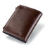 Smart Anti-Lost Wallet Men's Leather Wallet RFID Anti-theft Brush Coin Purse Bluetooth Link Multifunctional - Korvel