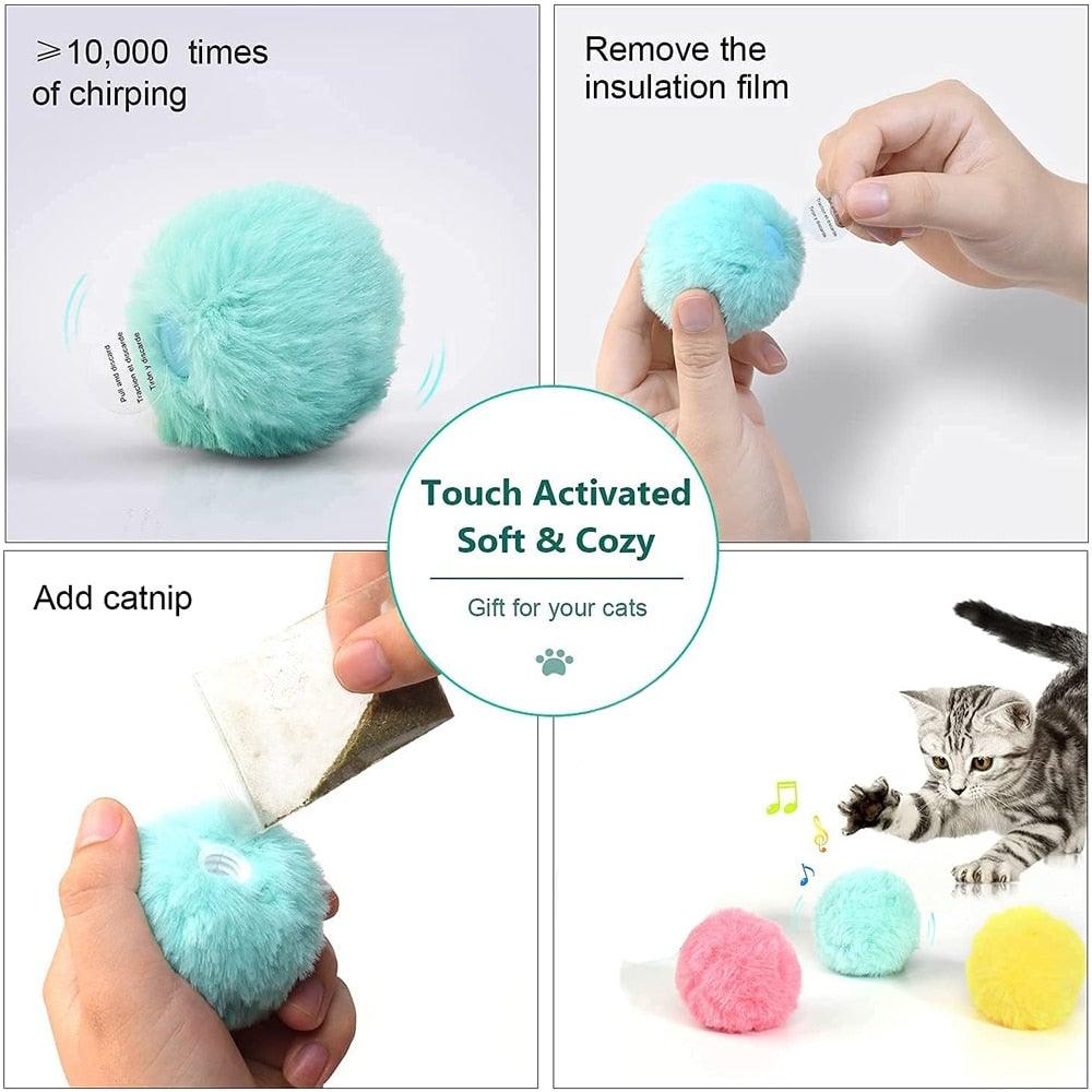 Balles en Peluche Interactives au Cataire pour un Temps de Jeu Engagé