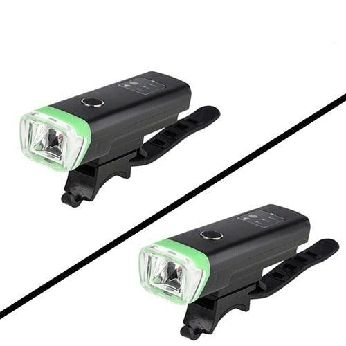Juego de luces de bicicleta de inducción inteligente - Recargable por USB y resistente al agua