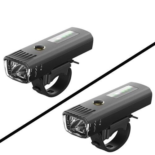 Juego de luces de bicicleta de inducción inteligente - Recargable por USB y resistente al agua