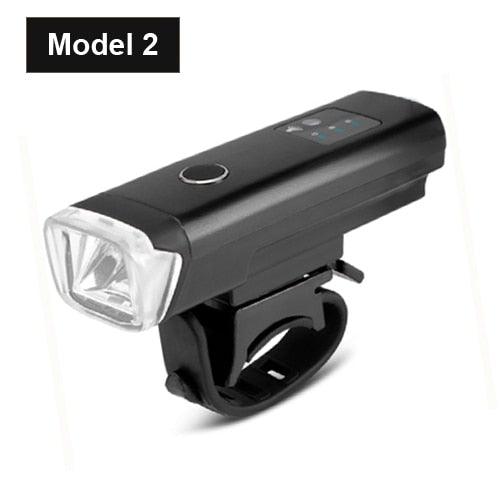 Juego de luces de bicicleta de inducción inteligente - Recargable por USB y resistente al agua