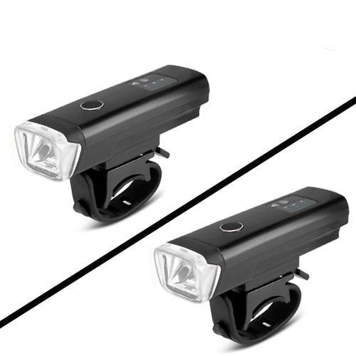 Juego de luces de bicicleta de inducción inteligente - Recargable por USB y resistente al agua