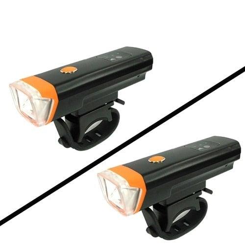 Juego de luces de bicicleta de inducción inteligente - Recargable por USB y resistente al agua