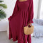 Smocked Square Neck Flounce Sleeve Dress - Korvel