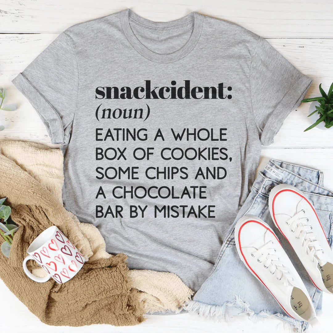 Snackcident Sustantivo Comer una caja entera de galletas Tee