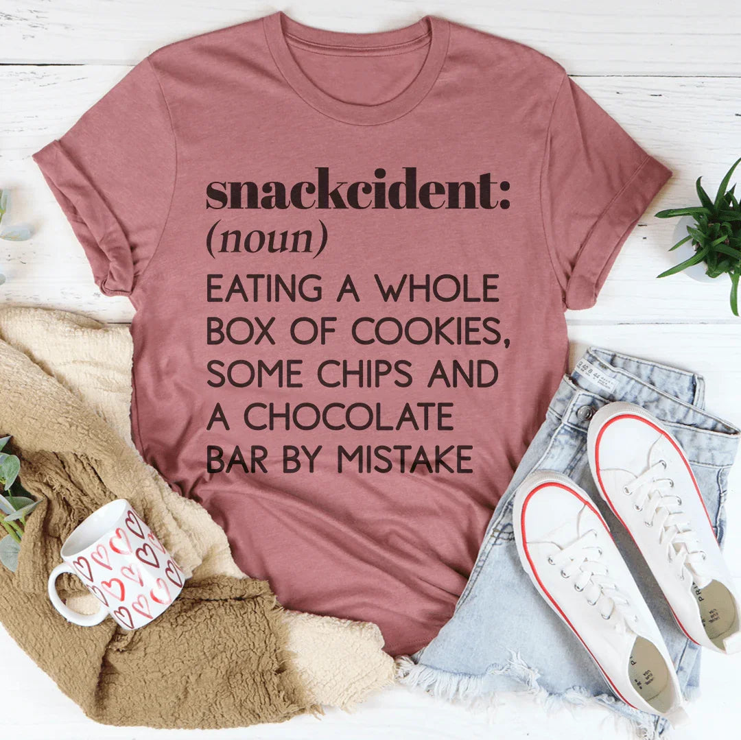 Snackcident Sustantivo Comer una caja entera de galletas Tee