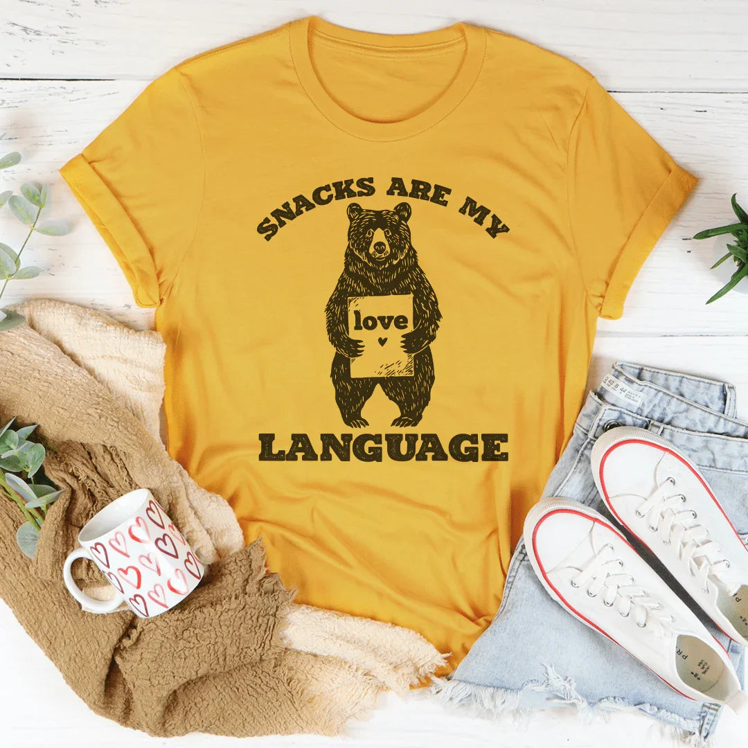 Camiseta Snacks Are My Language