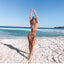 Conjunto de Bikini Elegante con Estampado de Serpiente para Mujeres