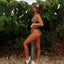 Conjunto de Bikini Elegante con Estampado de Serpiente para Mujeres