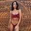 Conjunto de Bikini Elegante con Estampado de Serpiente para Mujeres