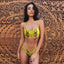 Conjunto de Bikini Elegante con Estampado de Serpiente para Mujeres