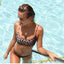 Conjunto de Bikini Elegante con Estampado de Serpiente para Mujeres