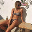 Conjunto de Bikini Elegante con Estampado de Serpiente para Mujeres