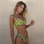 Conjunto de Bikini Elegante con Estampado de Serpiente para Mujeres