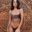 Conjunto de Bikini Elegante con Estampado de Serpiente para Mujeres