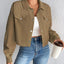 Snap Down Long Sleeve Jacket
