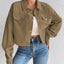 Snap Down Long Sleeve Jacket