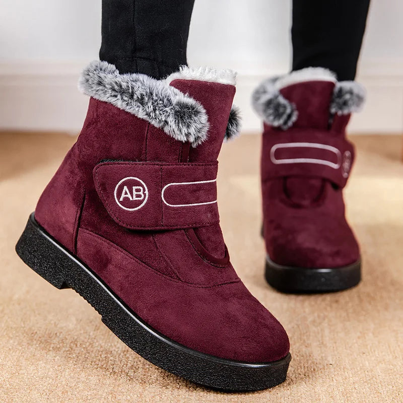 Snow Boots Women Flat Shoes Woman Platform Boots For Women Fashion Keep Warm Shoes For Women New Plush Winter Boots Botas Mujer - Korvel