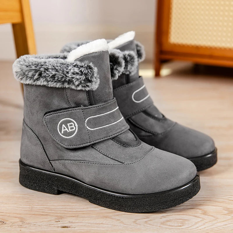 Snow Boots Women Flat Shoes Woman Platform Boots For Women Fashion Keep Warm Shoes For Women New Plush Winter Boots Botas Mujer - Korvel