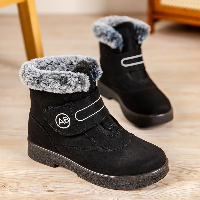 Snow Boots Women Flat Shoes Woman Platform Boots For Women Fashion Keep Warm Shoes For Women New Plush Winter Boots Botas Mujer - Korvel