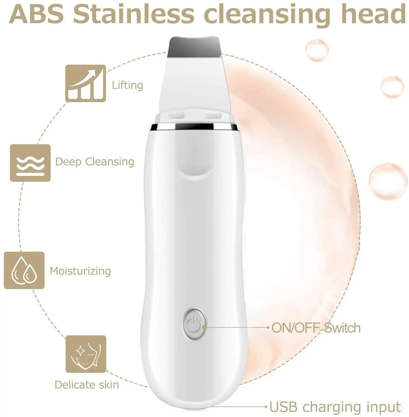 Ultrasonic Skin Scrubber for Deep Cleansing