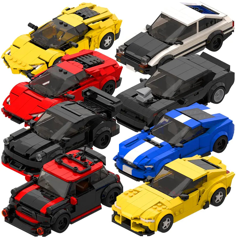 Ensemble de blocs de construction DIY Supercar