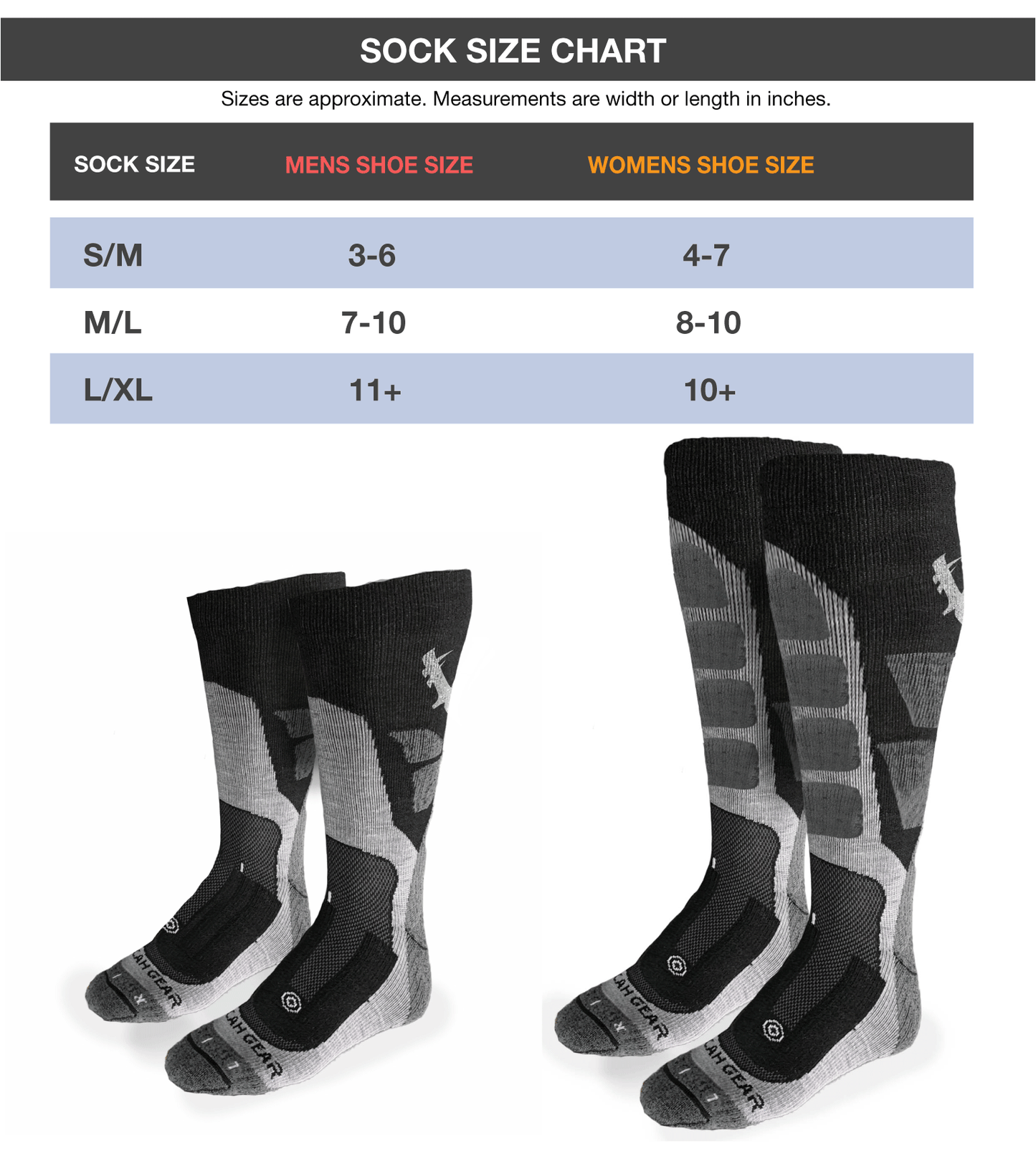 Chaussette Vycah Maxx Merino au-dessus du mollet