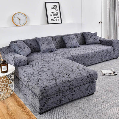 Premium Geometric Elastic Sofa Cover for Sectional Sofas