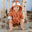 Robe de bain pour bébé avec visage d'animal en cartoon - Douce et confortable