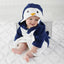 Robe de bain pour bébé avec visage d'animal en cartoon - Douce et confortable