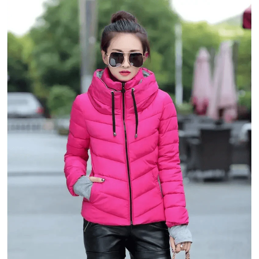 Cozy Women's Winter Jacket - Stylish Hooded Puffer Coat - Korvel
