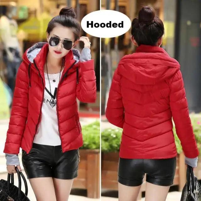 Cozy Women's Winter Jacket - Stylish Hooded Puffer Coat - Korvel