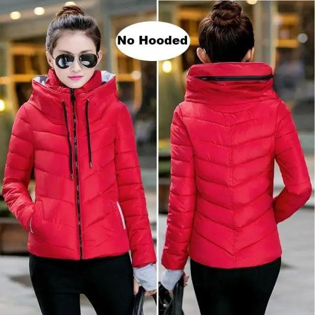 Cozy Women's Winter Jacket - Stylish Hooded Puffer Coat - Korvel