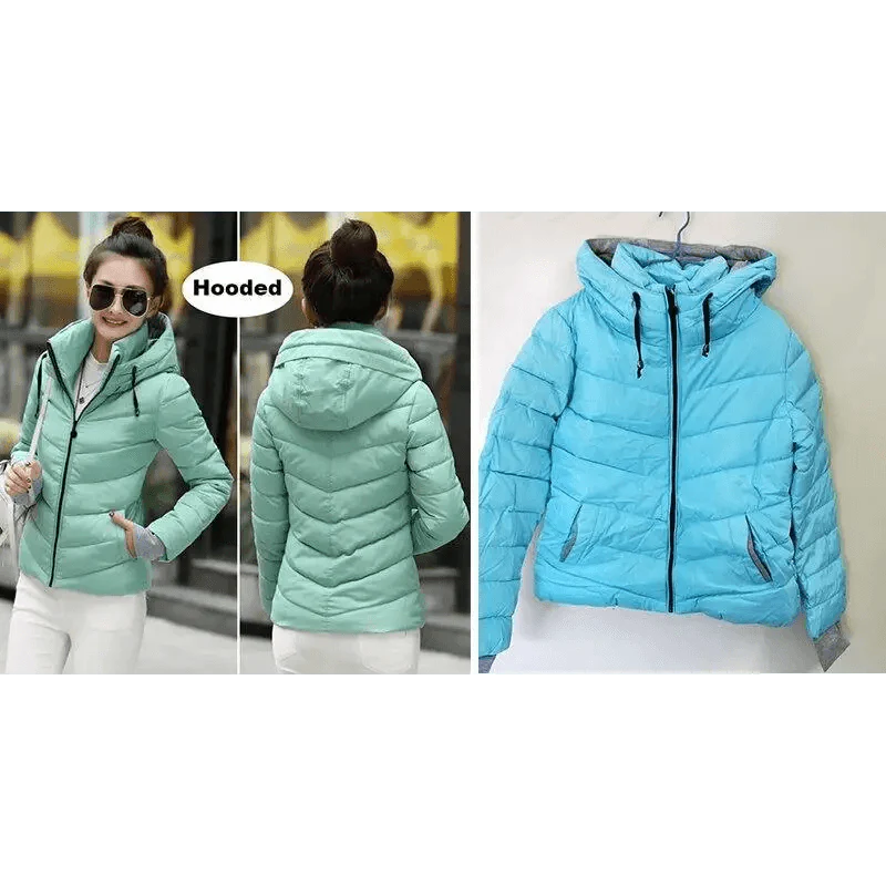 Cozy Women's Winter Jacket - Stylish Hooded Puffer Coat - Korvel